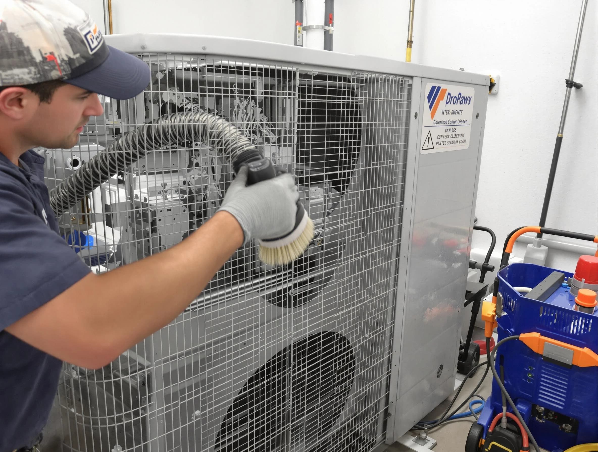 Slaughterville Air Duct Cleaning specialist performing precision AC coil cleaning for improved system performance in Slaughterville