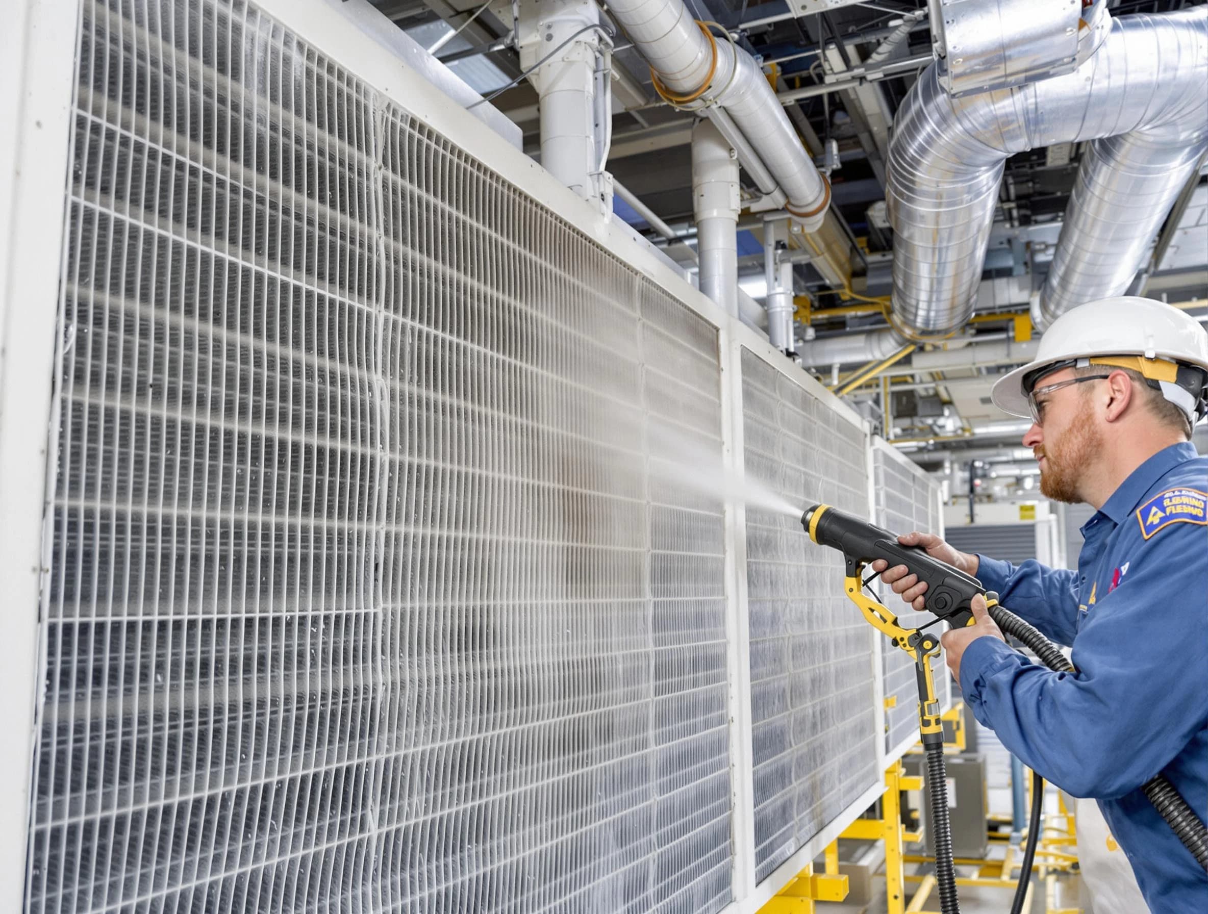 Professional commercial coil cleaning by Slaughterville Air Duct Cleaning in Slaughterville