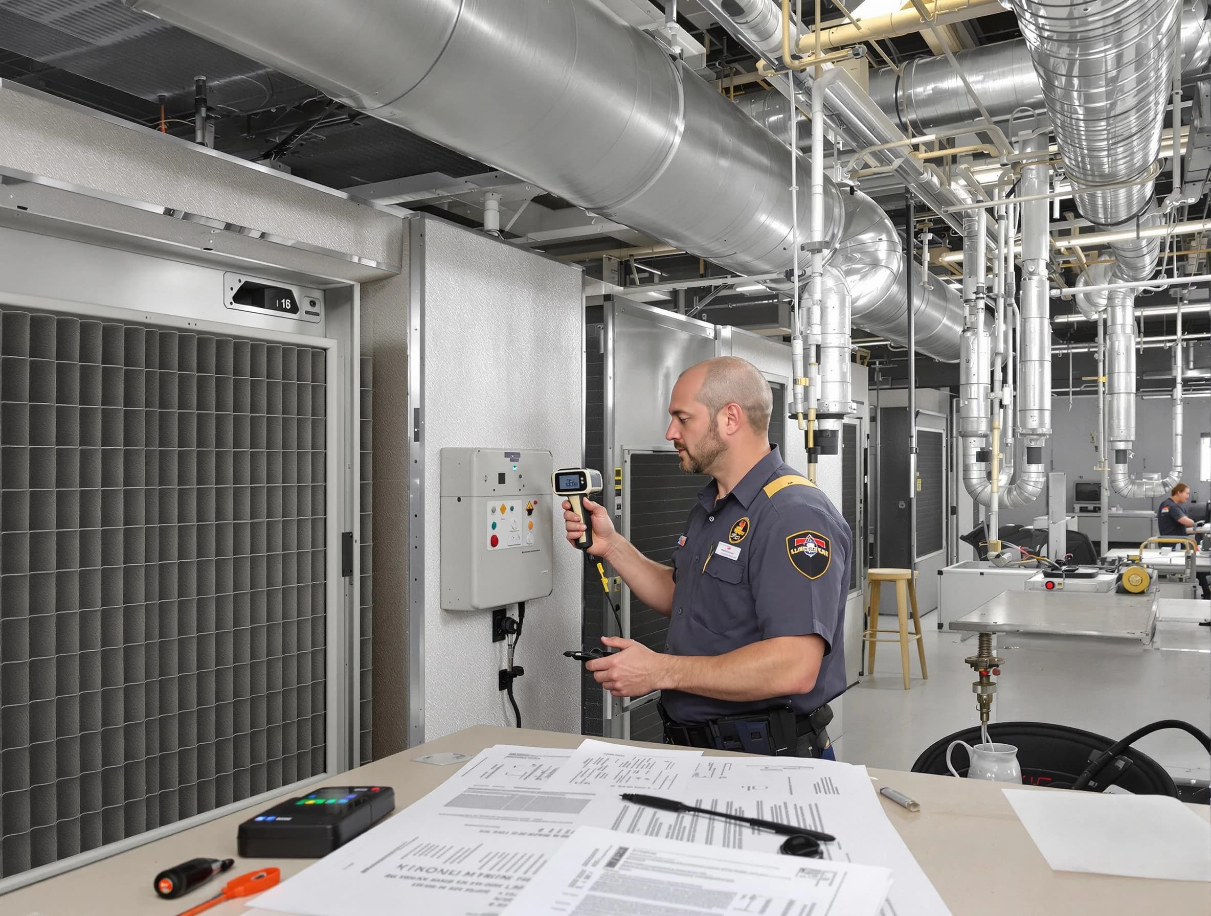 Professional filter system inspection by Slaughterville Air Duct Cleaning in Slaughterville