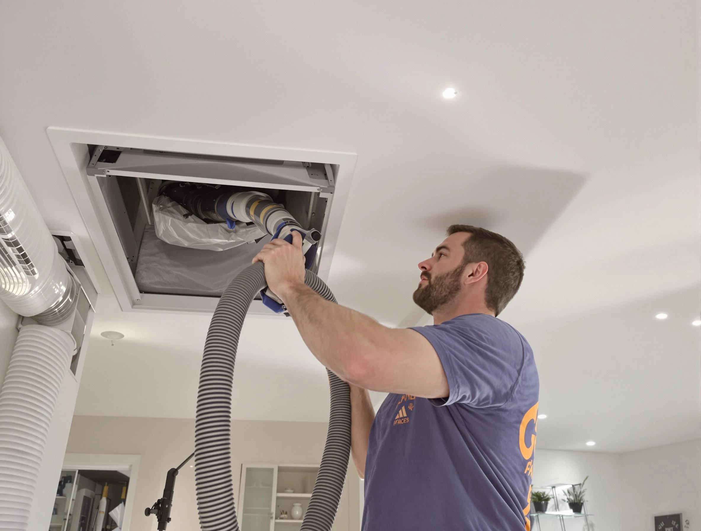 Precision indoor duct cleaning by Slaughterville Air Duct Cleaning in Slaughterville